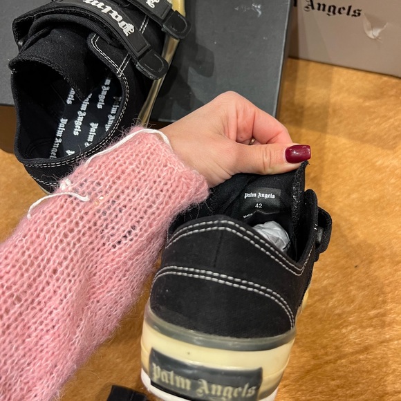 Men’s Palm Angels Vulcanized velcro sneakers, size UK 42 (US 9) - Picture 5 of 5